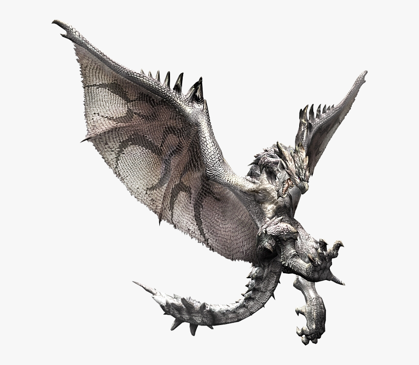 Dragon,fictional Character,mythical Artwork,extinction - Monster Hunter Silver Rathalos, HD Png Download, Free Download