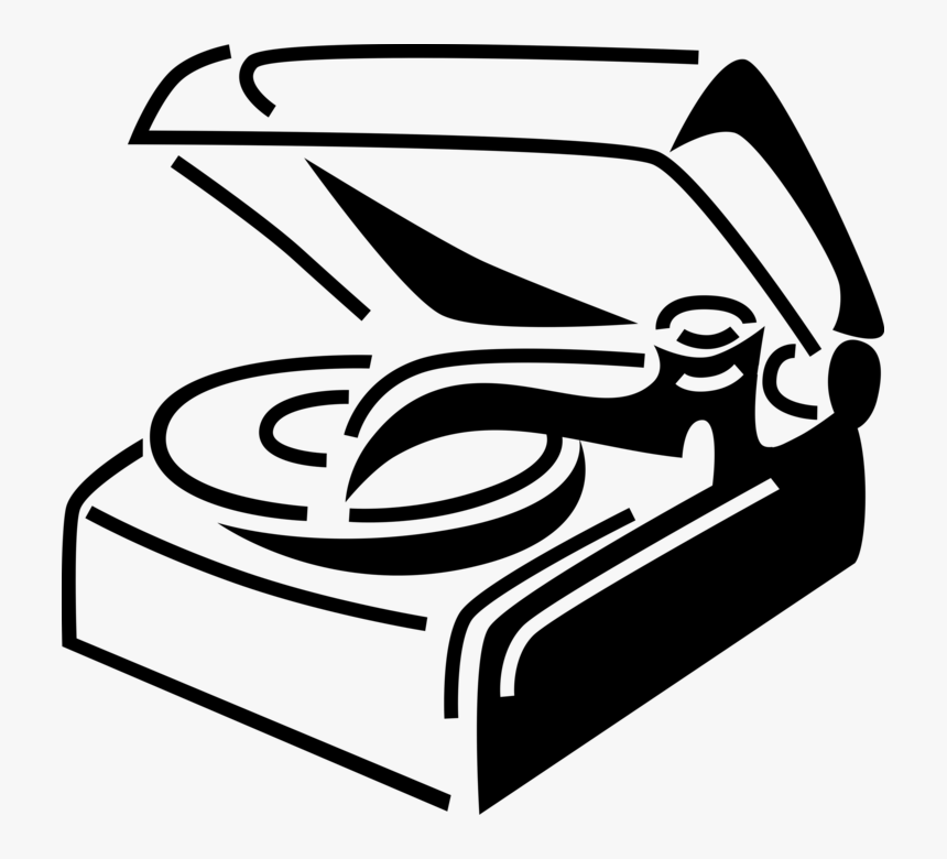 Clip Art Record Player Vector, HD Png Download, Free Download