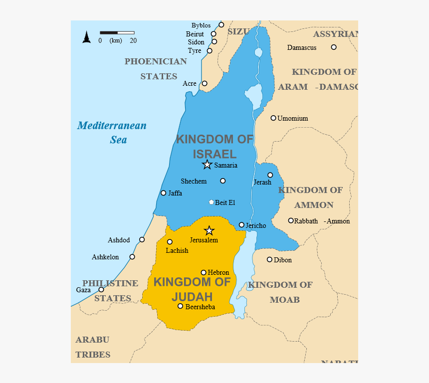 Israel And Judah Map, HD Png Download, Free Download