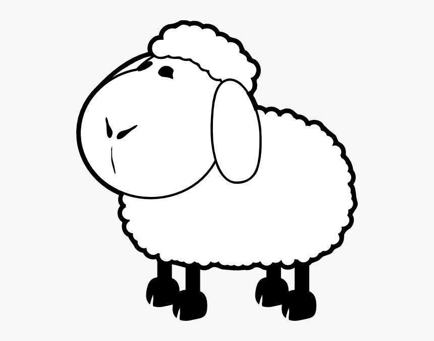 Colouring Pages For Sheep, HD Png Download, Free Download