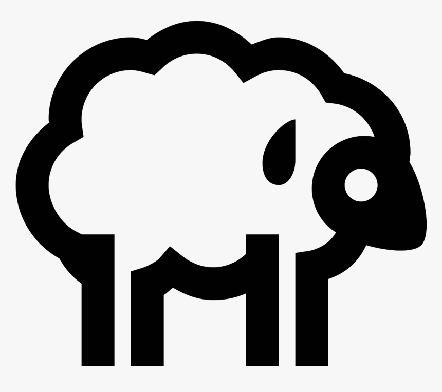 The Icon Shows A Sheep Standing Up On Four Stiff Legs, HD Png Download, Free Download