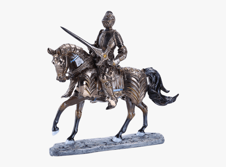 Clip Art Medieval Knight On Horse - Medieval Knight On Horseback, HD Png Download, Free Download