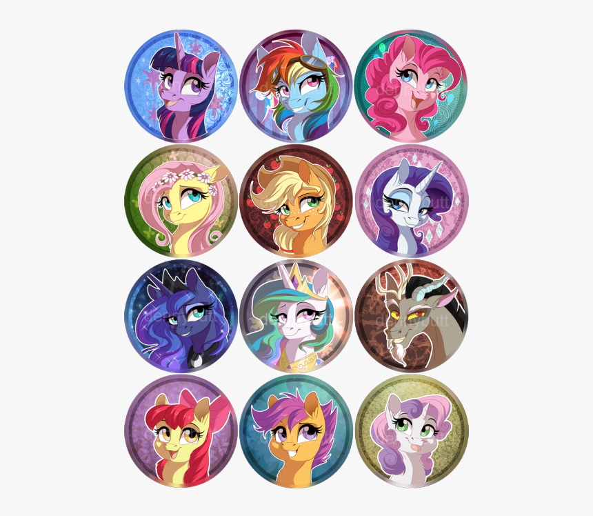 My Little Pony Mlp Twilight Sparkle Scorpio Buttons - My Little Pony Rarity Couple, HD Png Download, Free Download