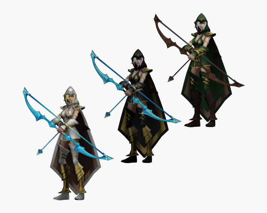 Download Zip Archive - Ashe League Of Legends Model, HD Png Download, Free Download