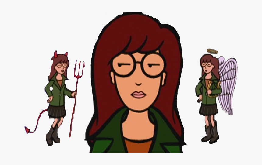 #daria #angel #devil #90s #aesthetic #freetoedit - Daria Morgendorffer, HD Png Download, Free Download