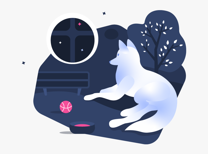 W8dog Nature Waiting Dribbble Ball Dribbble Dog Practice - Illustration, HD Png Download, Free Download