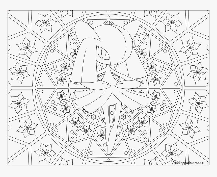 Pokemon Coloring Pages Kirlia, HD Png Download, Free Download