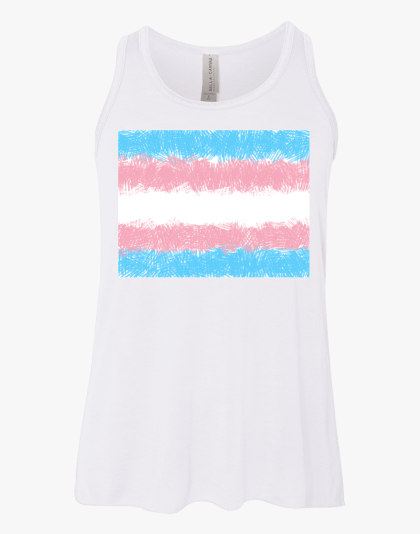 Transgender Flag In Crosshatch Design-bella Canvas - Active Tank, HD Png Download, Free Download