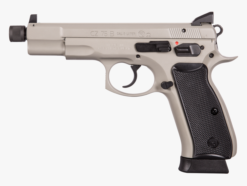 Cz Usa 75 B Omega Urban Grey Suppressor Ready 9mm Luger - 40 S&w Pistols, HD Png Download, Free Download