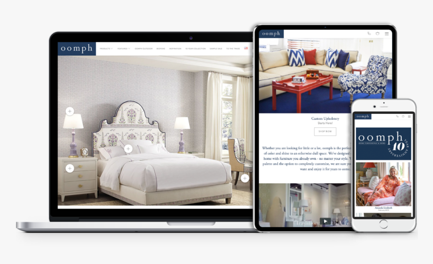 Macbook Iphone Template Withipad V2 - Quadrille Fabric Bedrooms, HD Png Download, Free Download