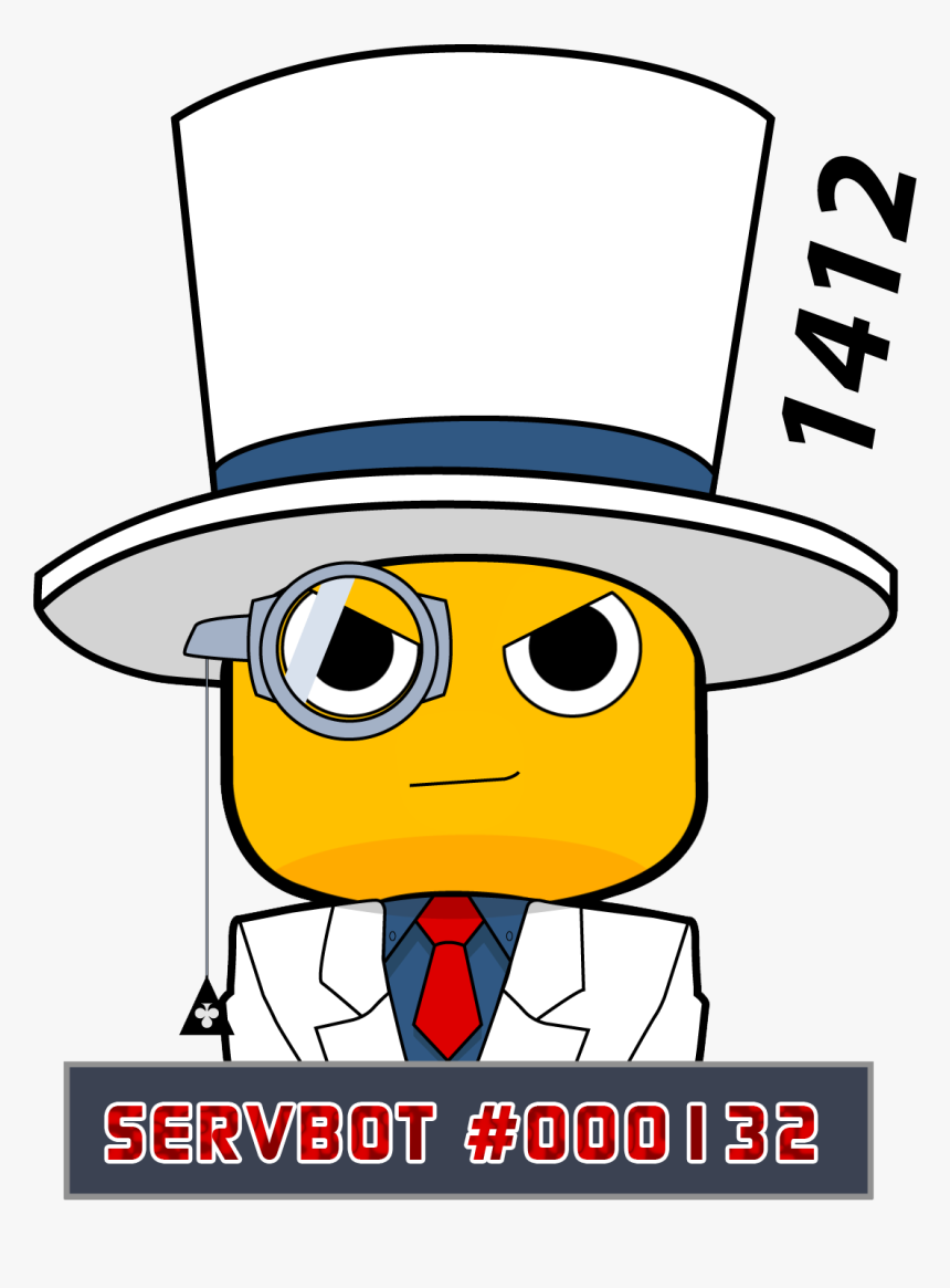 Phantomservbot132-txt - Cartoon, HD Png Download, Free Download