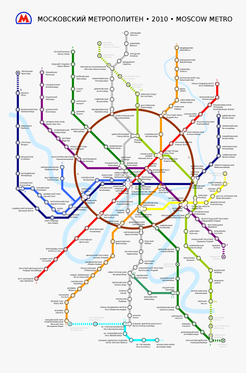 Moscow Metro Map Png, Transparent Png, Free Download