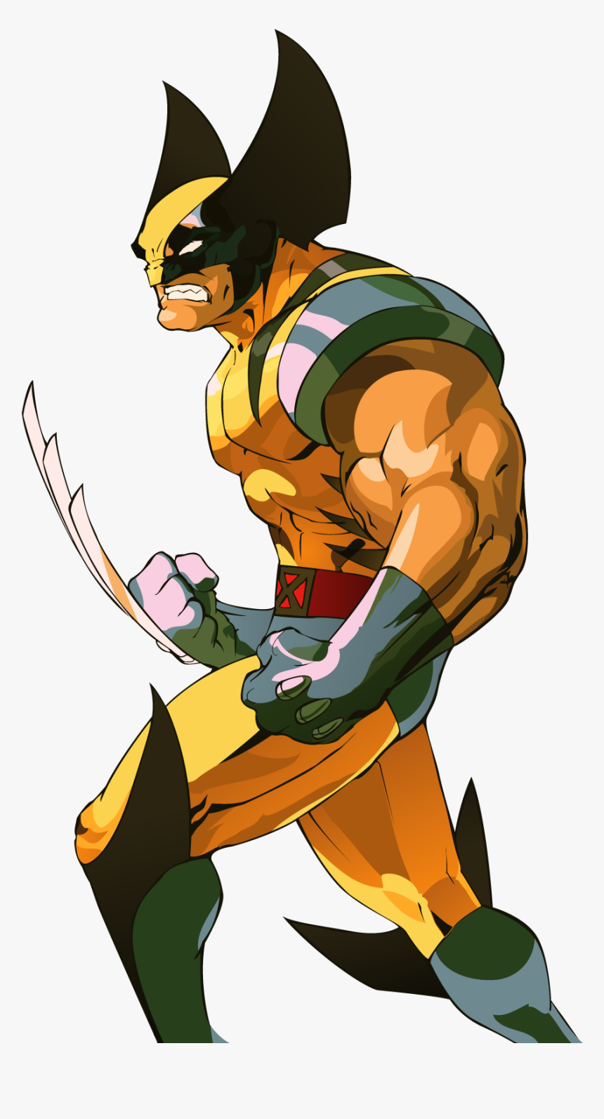 Marvel Vs Capcom Wolverine Render, HD Png Download, Free Download