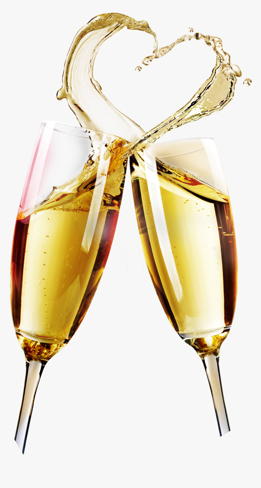 Pop Champagne Png - Gold Champagne Glass Png, Transparent Png, Free Download