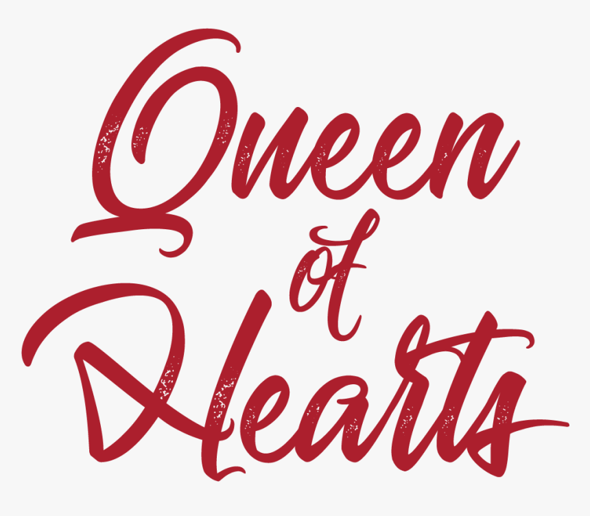 “queen Of Hearts” Women"s Racerback - Queen Of Hearts Calligraphy, HD Png Download, Free Download