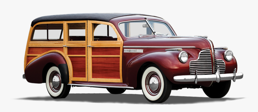 Buick, Station Wagon-station Wagon, 1940, Isolated - 50's 1940's Station Wagon, HD Png Download, Free Download