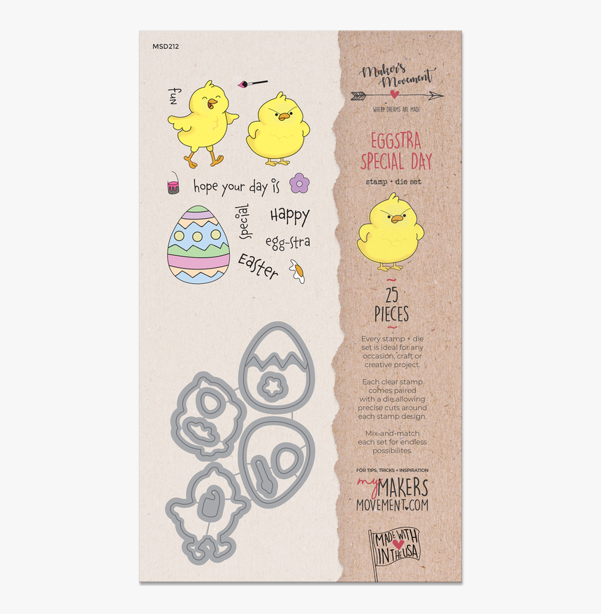 Eggstra Special Day Stamp & Die Set Packaging - Duck, HD Png Download, Free Download