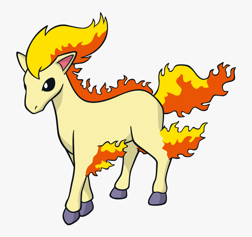 Ponyta Pokemon Character Vector Art - Pokemon Shiny Ponyta, HD Png Download, Free Download