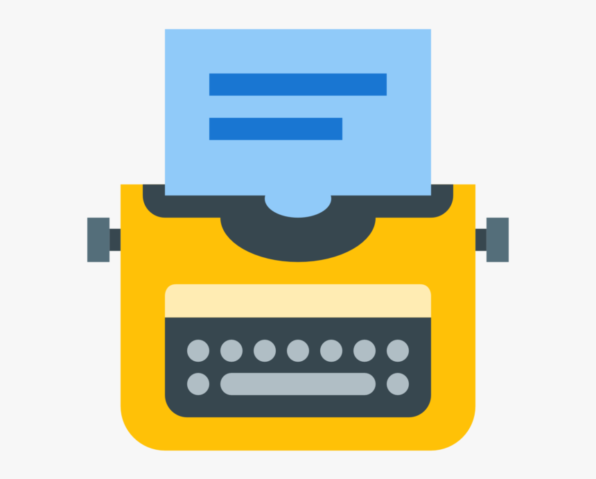 Icon Typewriter Png Clipart , Png Download - Icon For Blog Png, Transparent Png, Free Download