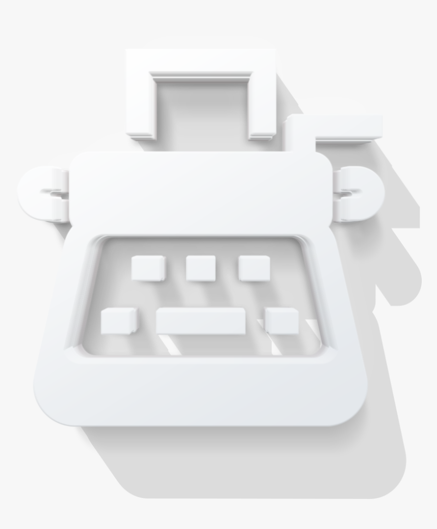 Typewriter-icon , Png Download - Plastic, Transparent Png, Free Download