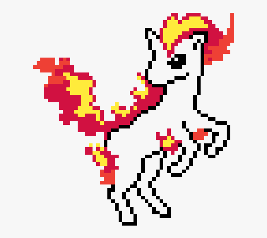 Ponyta Pixel Art, HD Png Download, Free Download