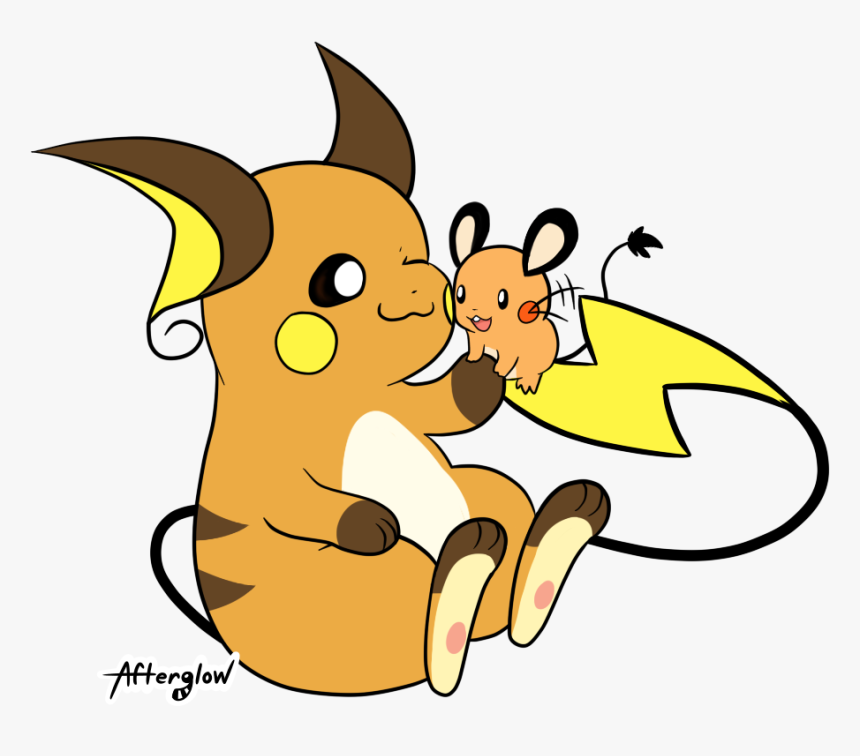 Rodent Cousins, Raichu And Dedenne - Pokemon Dedenne And Raichu, HD Png Download, Free Download