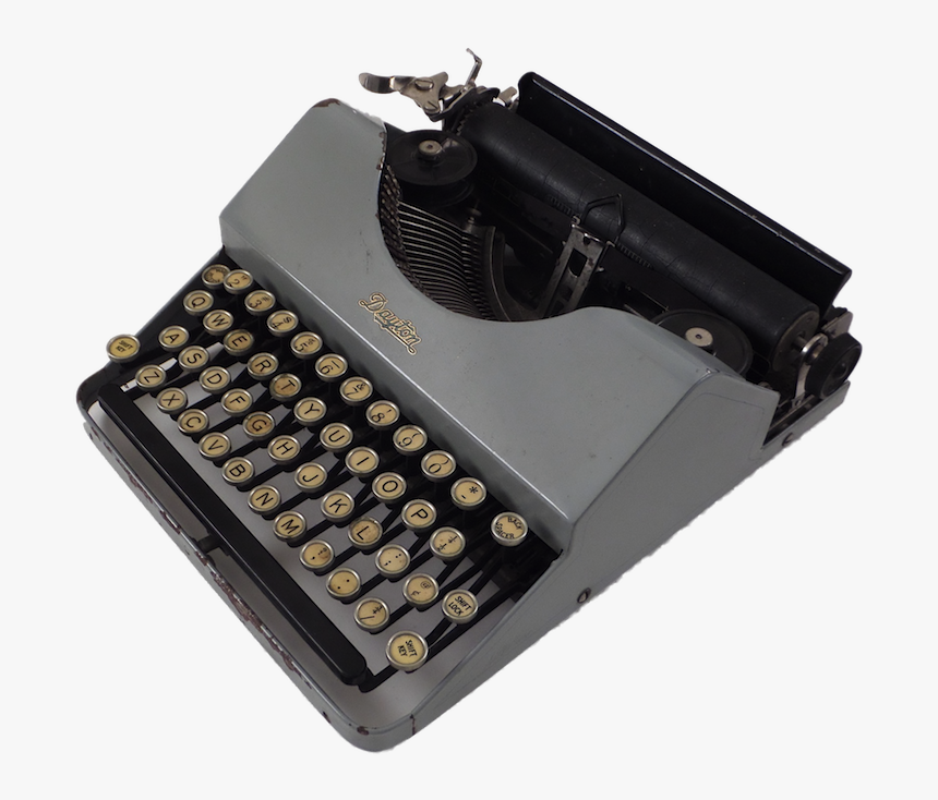 Typewriter Drawing Above - First Typewriter Png, Transparent Png, Free Download