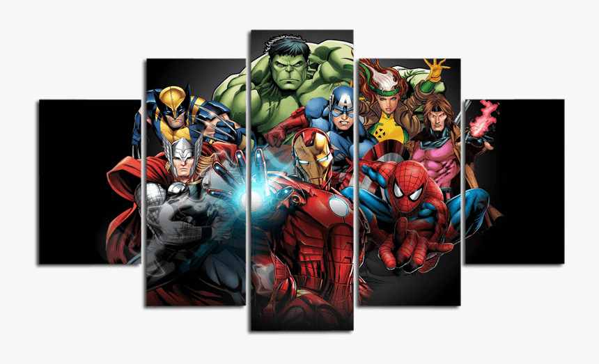Multi Canvas Avengers, HD Png Download, Free Download