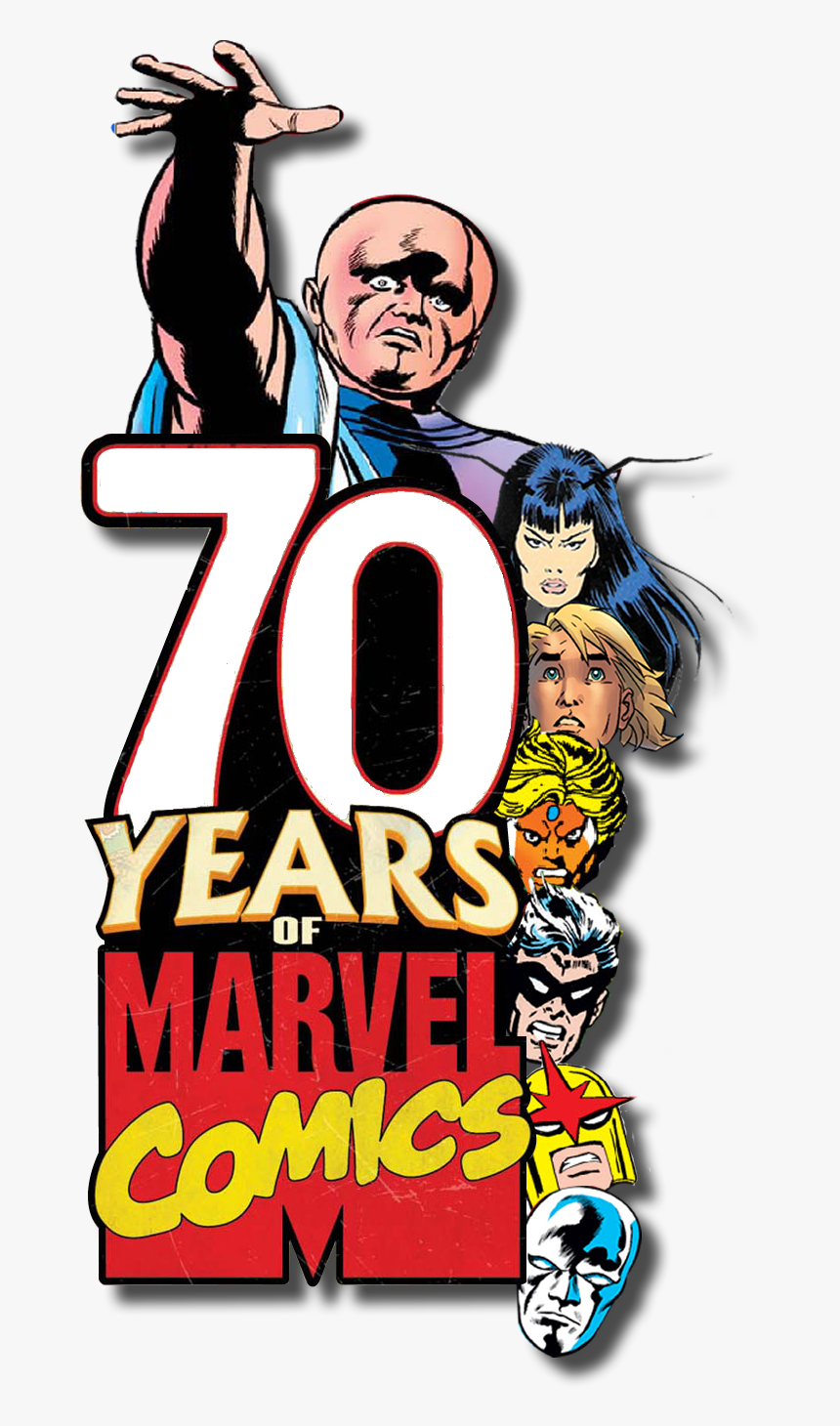 Marvel Comics Logo Png Anniversary, Transparent Png, Free Download