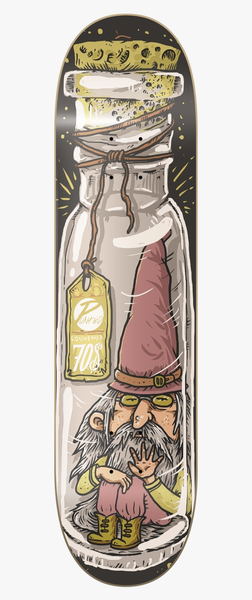 Graphic Gnome Skateboard Deck - Skateboard Deck, HD Png Download, Free Download