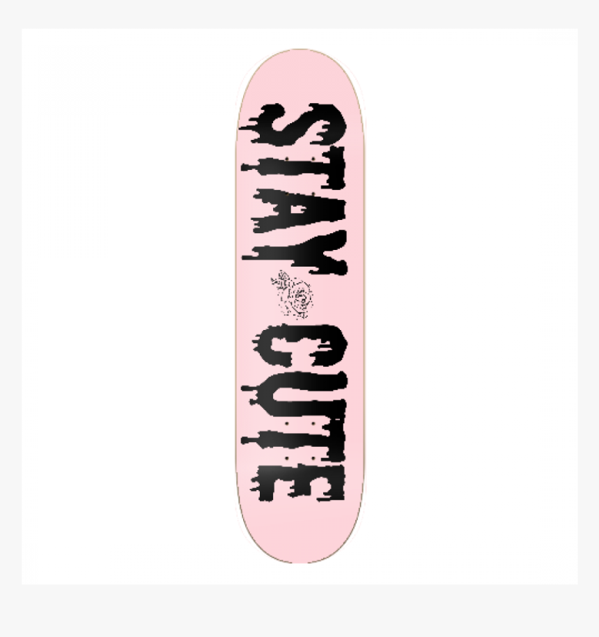 Stay Cute Pink Logo Rose Skate Deck - Zombie, HD Png Download, Free Download