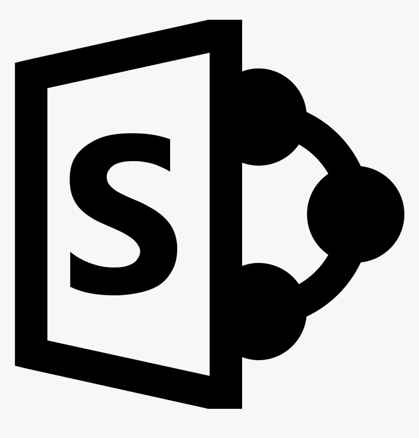 Microsoft Sharepoint Icon - Sharepoint Logo Black And White, HD Png Download, Free Download