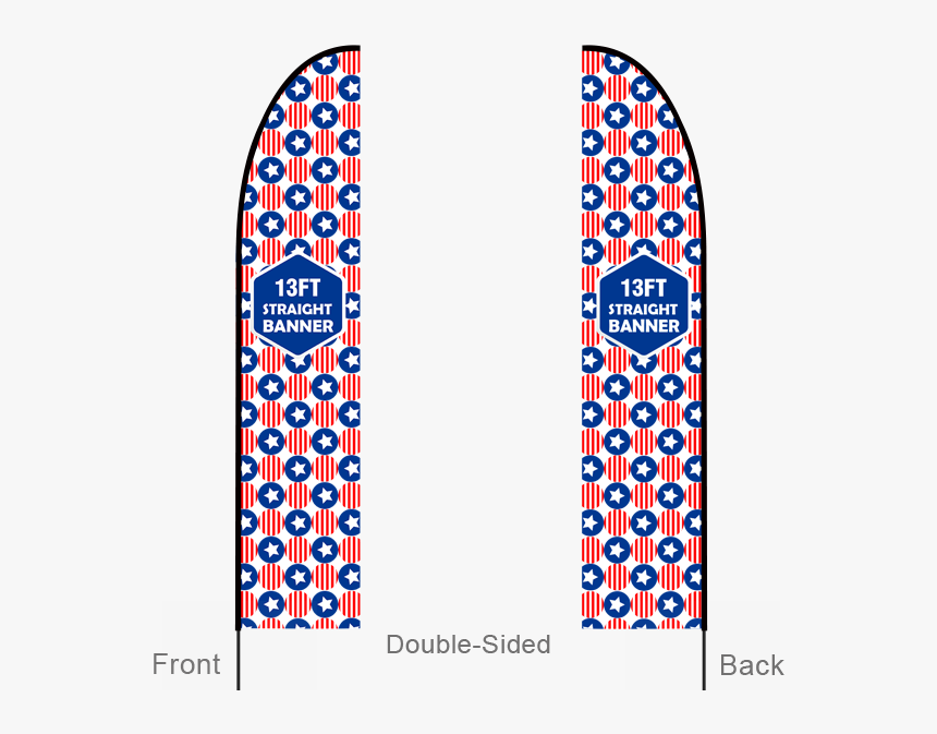 13ft Straight Feather Flag With Cross Base & Water - Skateboard Deck, HD Png Download, Free Download