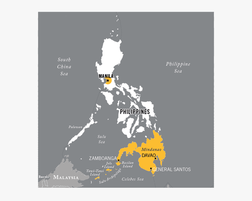 Abu Sayyaf Group - Map Of The Philippines Satellite, HD Png Download, Free Download