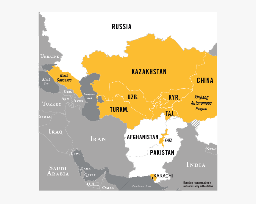 Central Asia Terrorism - Tora Bora On Map, HD Png Download, Free Download