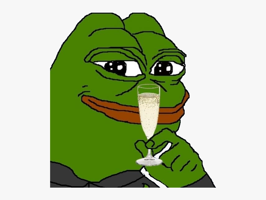 Pepe The Frog Champagne, HD Png Download, Free Download