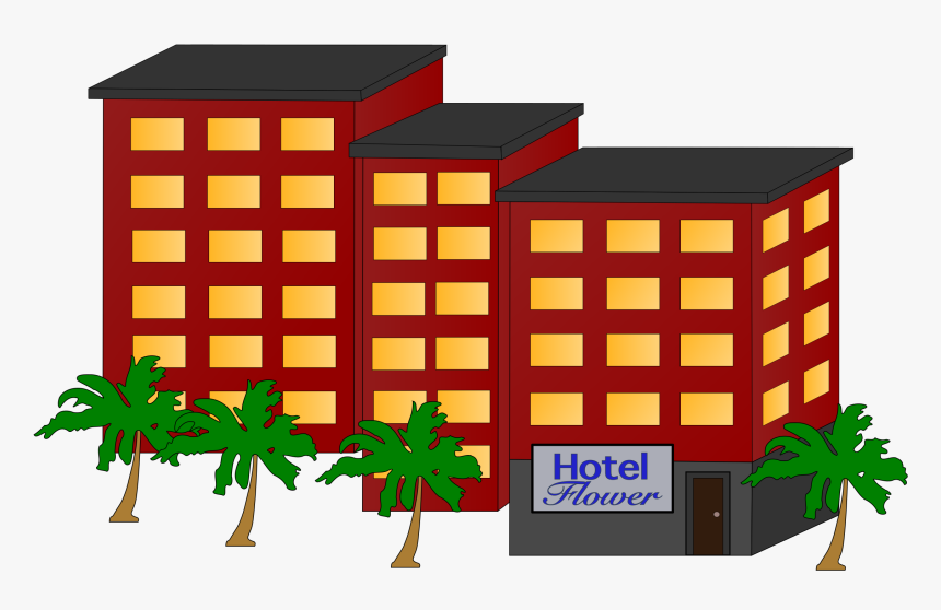 Hotel Clipart Cartoon - Buildings And Houses Clip Art, HD Png Download, Free Download