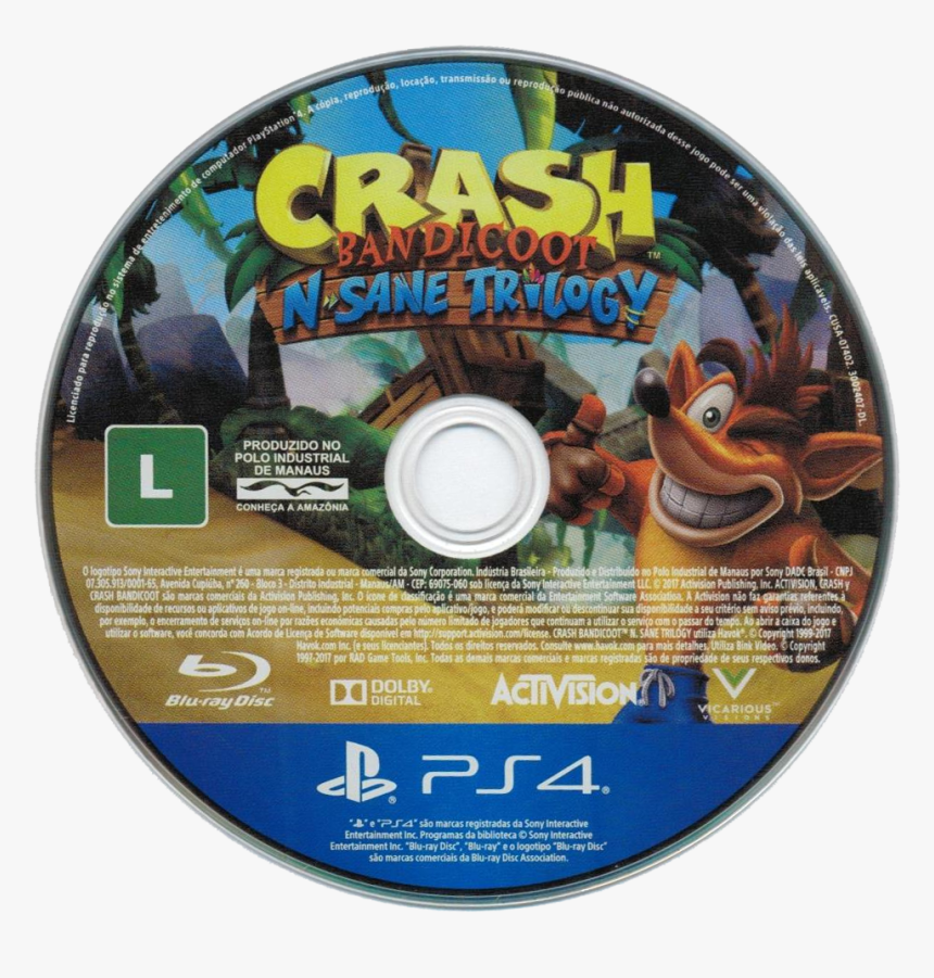 Crash Bandicoot N Sane Trilogy Png, Transparent Png, Free Download