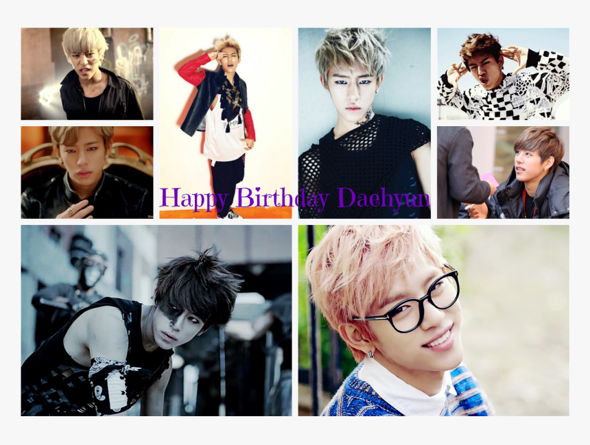 Happy Birthday Daehyun , Png Download - Collage, Transparent Png, Free Download