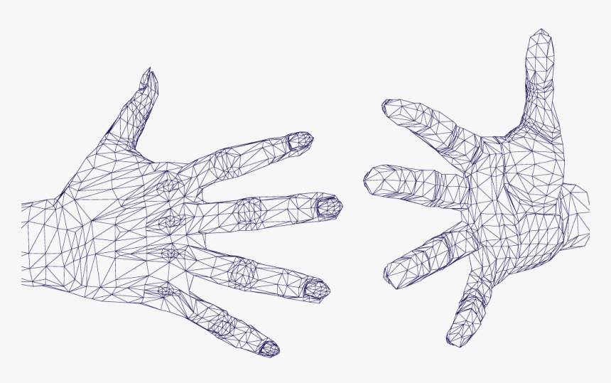 Wireframe Hand Png , Png Download - Wireframe Hand Transparent, Png Download, Free Download