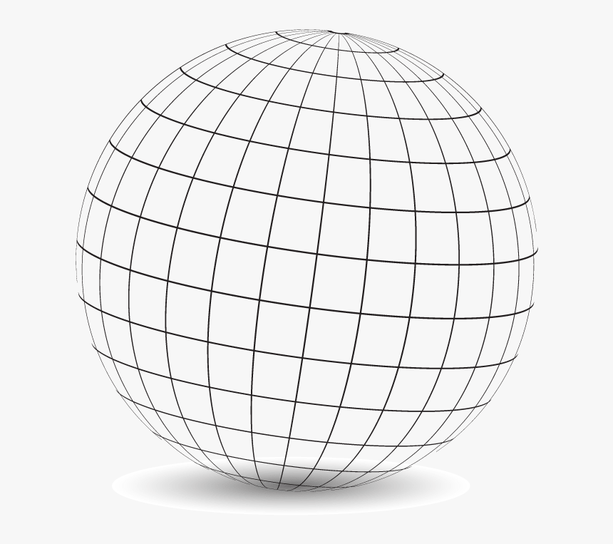 Transparent Png Sphere - Wire Frame Sphere Png, Png Download, Free Download