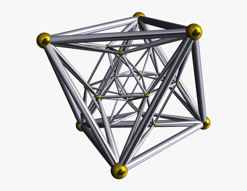 Schlegel Wireframe 24-cell - 24 Dimensions, HD Png Download, Free Download