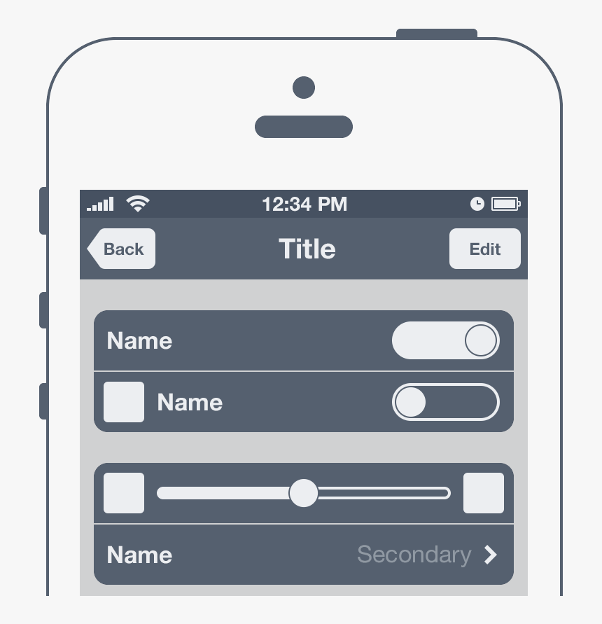 Png Wireframes Mobile, Transparent Png, Free Download