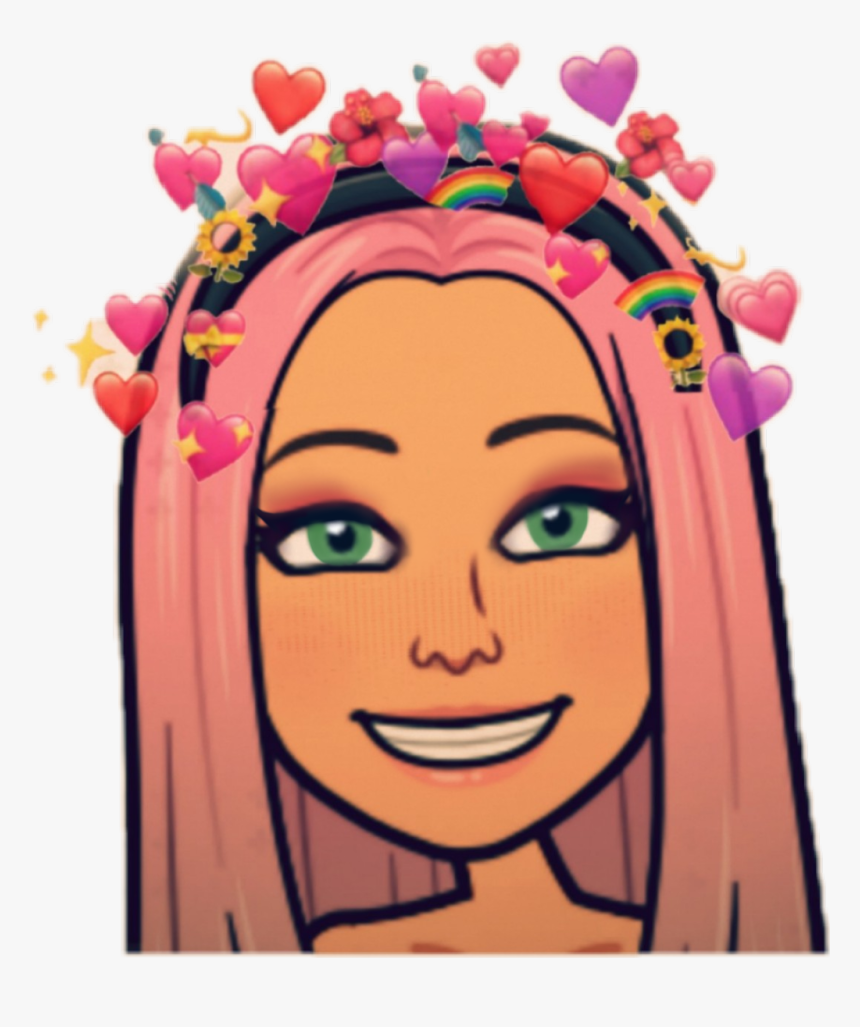 #bitmoji #pink #pinkhair #hair #girl #cute - Pretty Bitmoji Girl, HD Png Download, Free Download