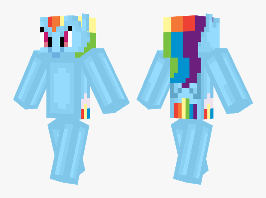 Minecraft Skin Steve Hd Png Download Minecraft Rainbow Dash Skin Transparent Png Kindpng - transparent rainbow motorcycle shirt roblox