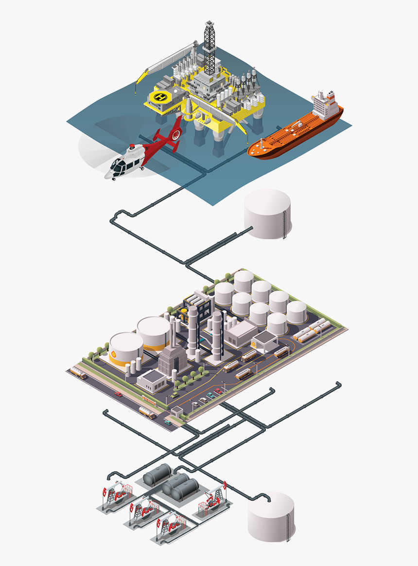 Low Poly Oil Refinery, HD Png Download, Free Download