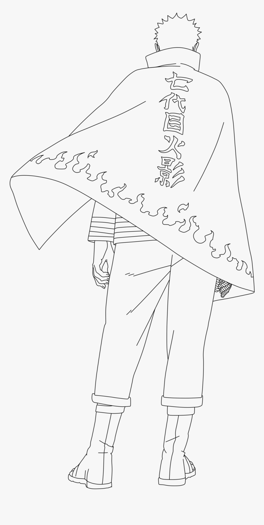 Transparent Naruto Hokage Png - Line Art, Png Download, Free Download