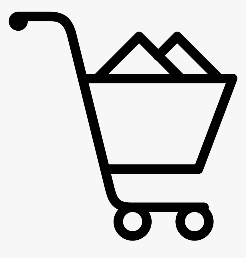 Trolley Vector Supermarket Svg - Shopping Cart Ios Icon, HD Png Download, Free Download