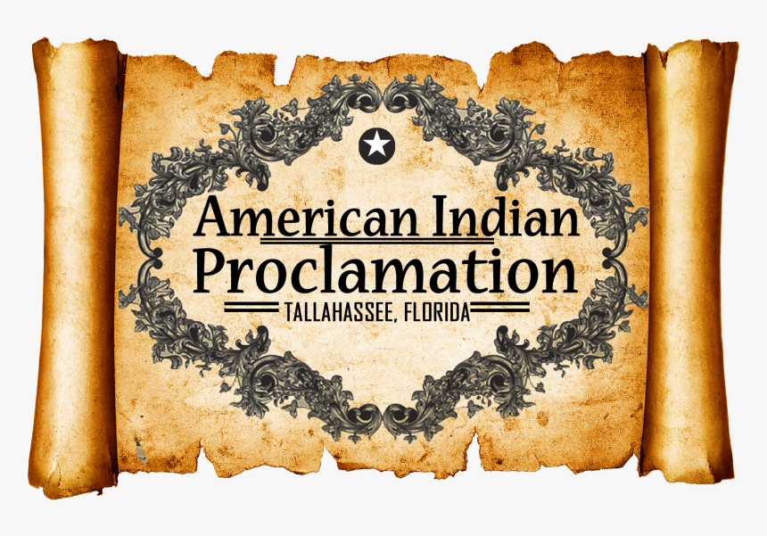 American Indian Day 1 - Gold Vintage Paper Scroll, HD Png Download, Free Download