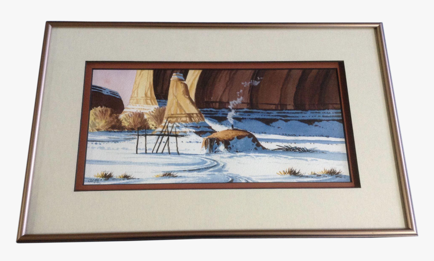 Carlos Begay, Navajo American Indian Hogan House In - Picture Frame, HD Png Download, Free Download